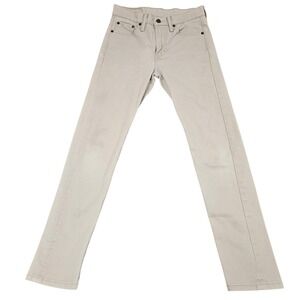 Levis 510 Skinny Jeans 27x30 Beige Stretch Twill Neutral Casual‎ Preppy Neutral
